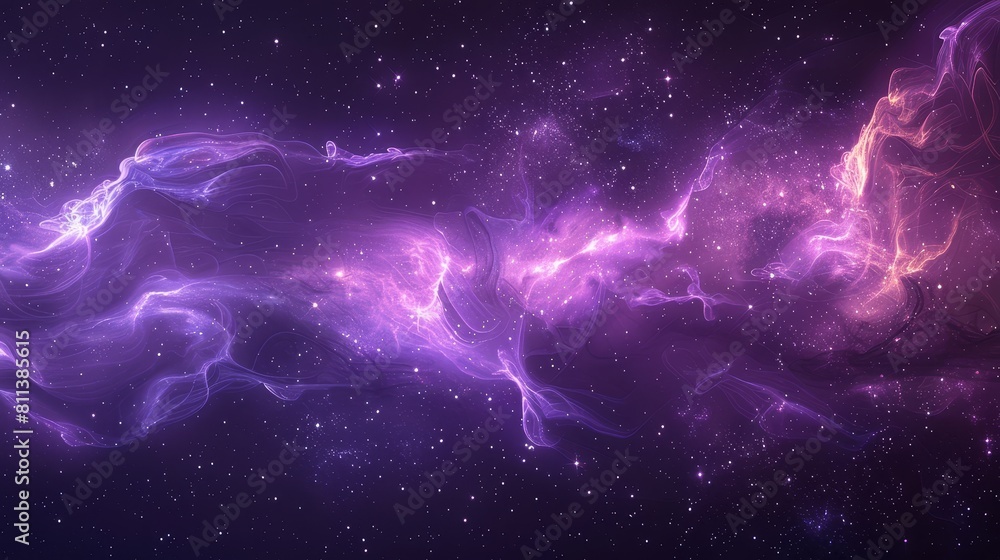 purple abstract background with stars and smoke, space for text, in the style of space background, purple purple abstract background with stars and smoke, space for text, in the style of space background, purple