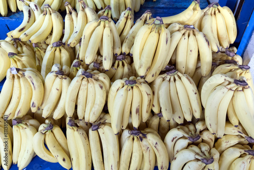 A photo of banana at market