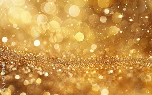 Golden textured background with a sprinkled white pattern.