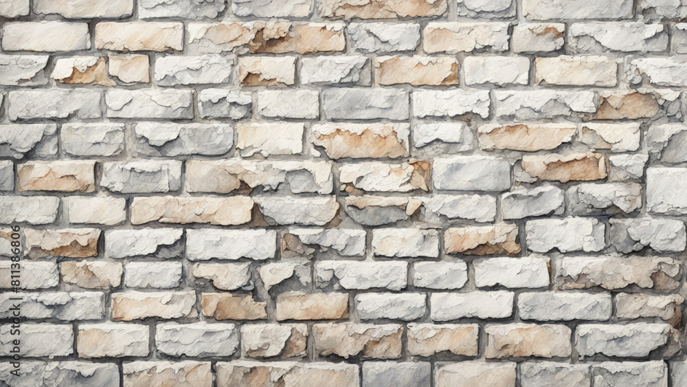 Naklejka premium white brick wall with green ivy climbing along it