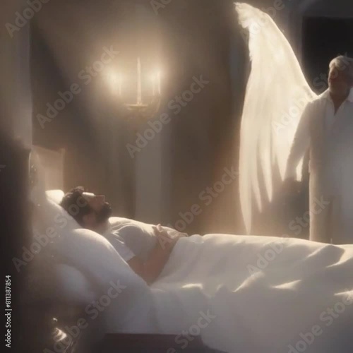 Anjo guardião no quarto photo
