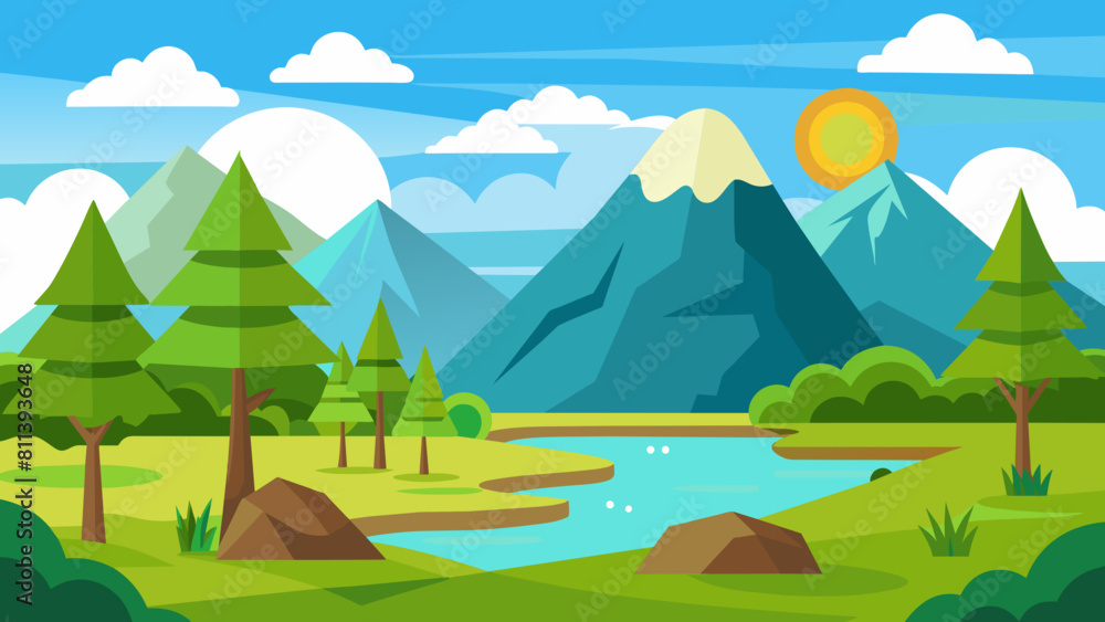  background cartoon vector illustration