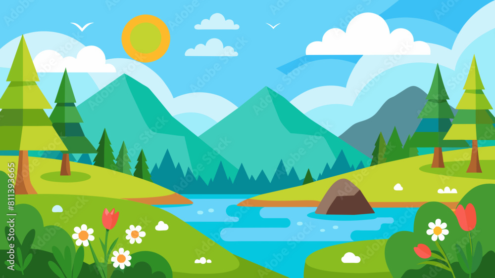  background cartoon vector illustration