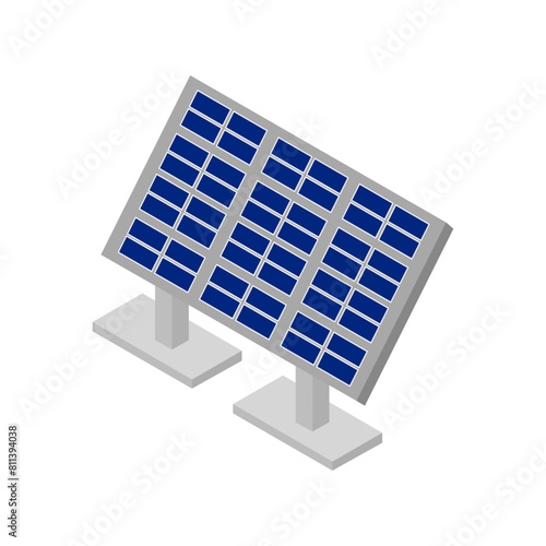 Isometric solar panel