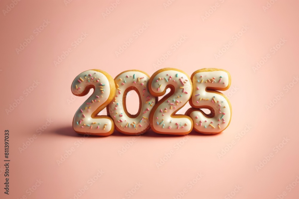 Generated Image Number 2025 Made Of Donuts With Sprinkles On Pink 1000 F 811397033 BjguJNB7mwAKaWpv9nCcEwXvYxN5gDZQ