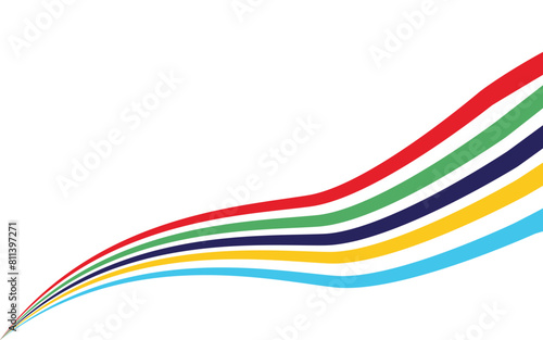 olympic new design ,  olympic  colorful lines.