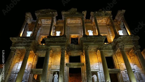 Celsus Library in Ephesus, Turkey photo
