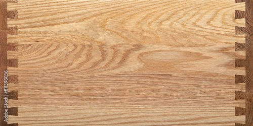 Extra long oak plank tabletop background. Oak planks texture. Wooden planks texture background.