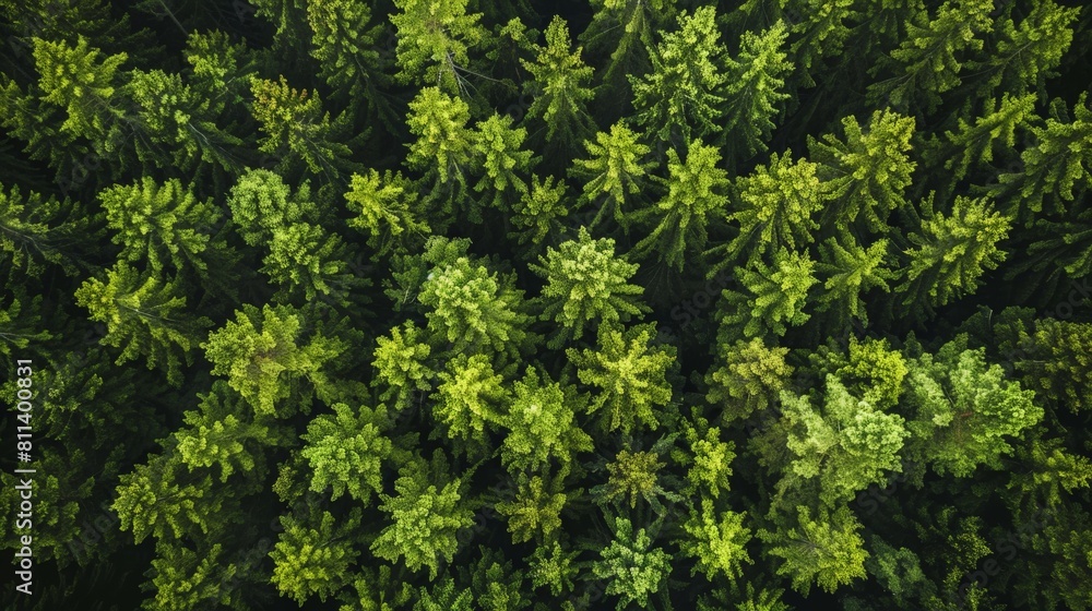 Aerial View of a Majestic Pine Forest, Natural Landscape Aerial View of a Majestic Pine Forest, Natural Landscape
