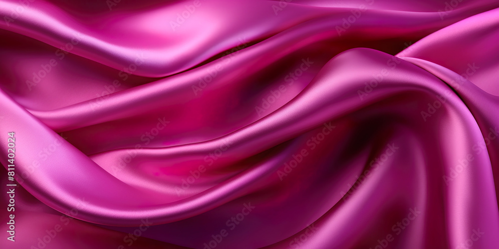 Magenta satin fabric Magenta satin fabric