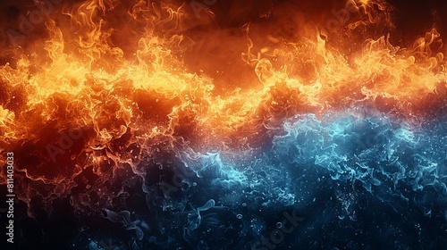 There is nothing more dynamic and vibrant than the Dance of the Elements  a vibrant display of orange and blue flames that illustrates the eternal battle and harmony between fire and water.