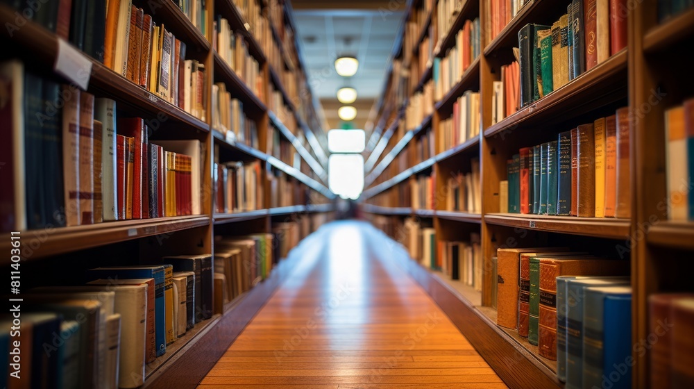レトロな図書館の室内風景,Generative AI AI画像 レトロな図書館の室内風景,Generative AI AI画像