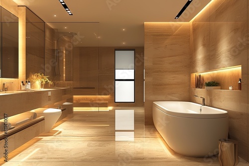 Modern bathroom interior  toilet interior ideas