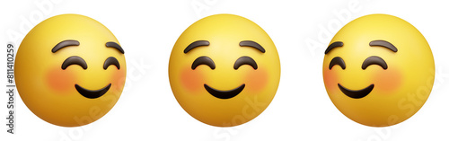 Фотография Smiling face three-dimensional emoji