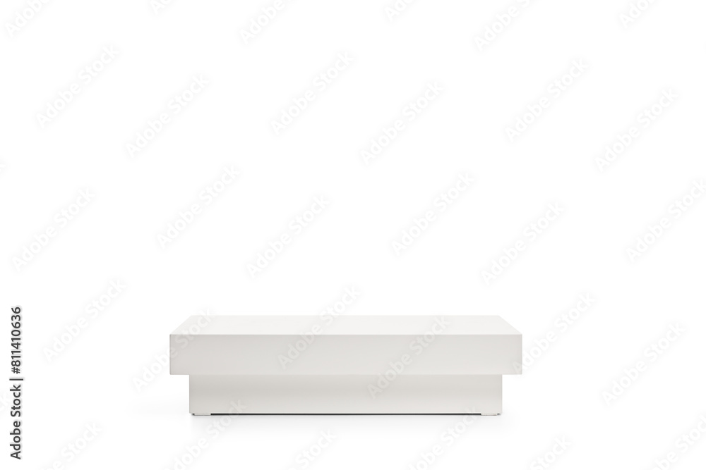 White coffee table made from MDF White coffee table made from MDF