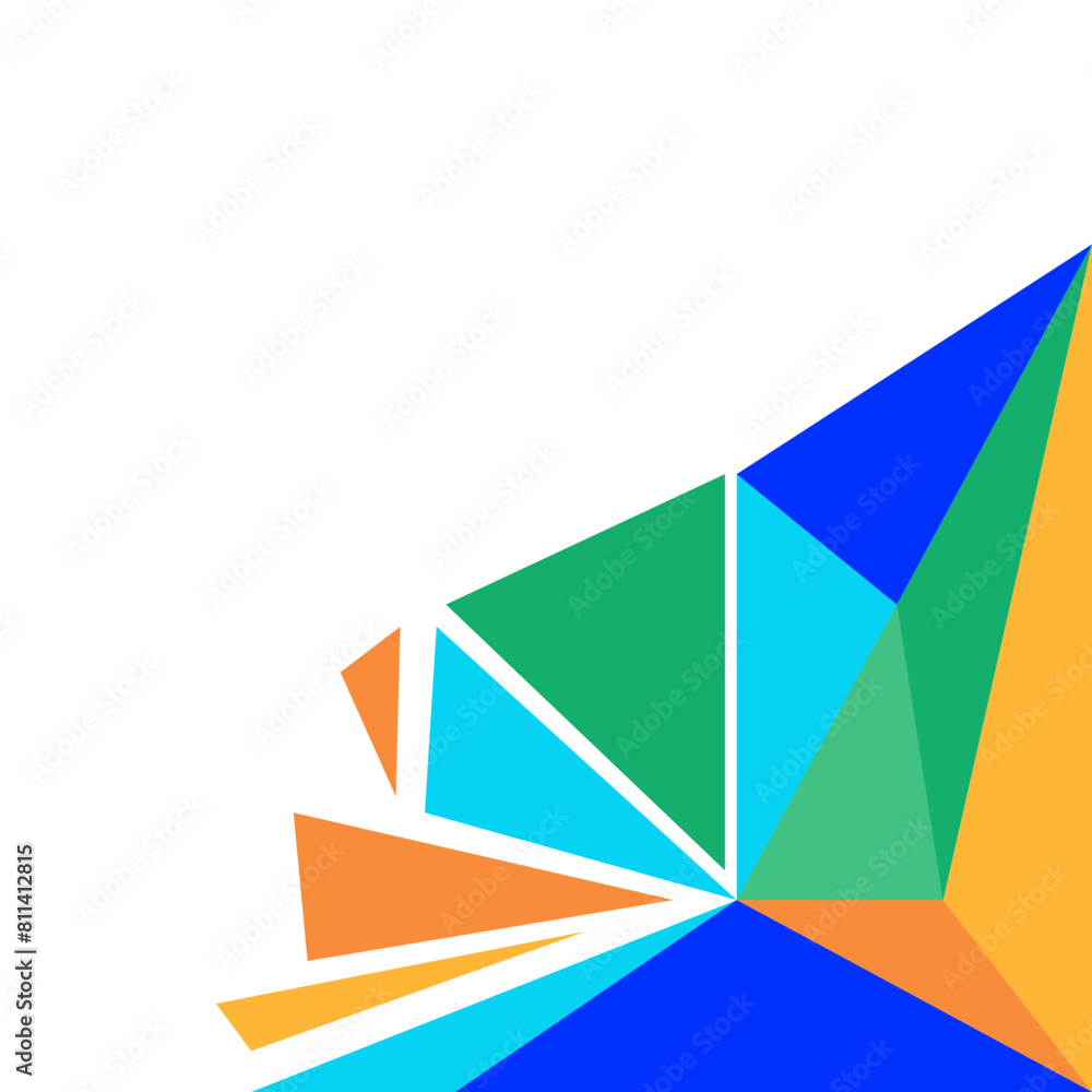 Triangle corner shape for footer and header. Business header and footer with geometric shape. Triangle corner shape for footer and header. Business header and footer with geometric shape.