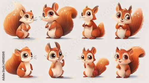 Super cute cartoon squirrels. These adorable little guys are perfect for adding a touch of fun and whimsy to any project.