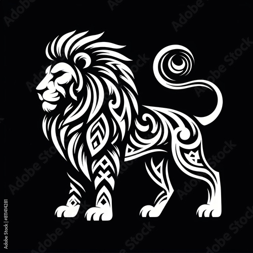 Wallpaper Mural lion tribal tattoo Torontodigital.ca