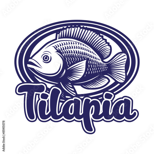 Tilapia Logo Design for Fish Farming Business