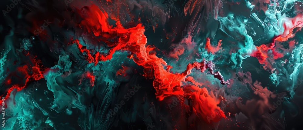 dark black abstract background an abstract image featuring coral turquoise red organic shapes and lines that intersect and overlap created with technology dark black abstract background an abstract image featuring coral turquoise red organic shapes and lines that intersect and overlap created with technology