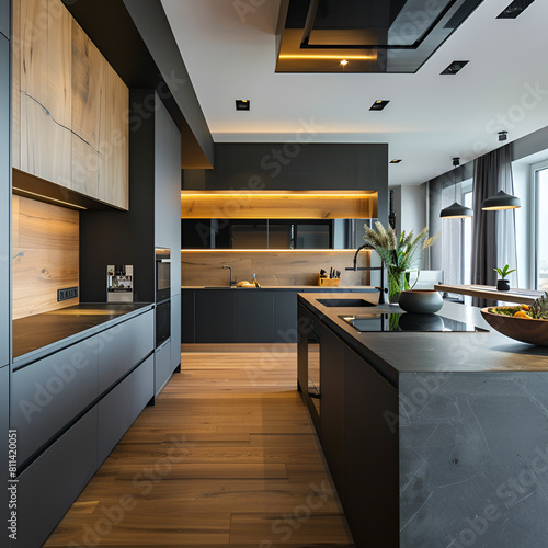 modern kitchen interior