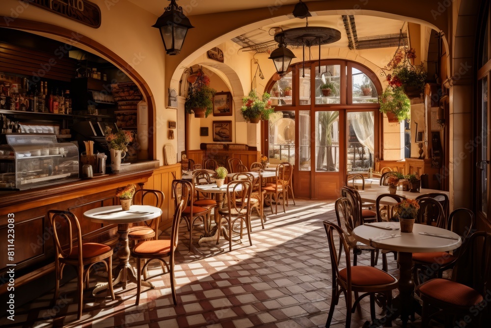 Experience the Old-World Charm of a Traditional European Cafe with Its Vintage Decor and Delectable Pastries
