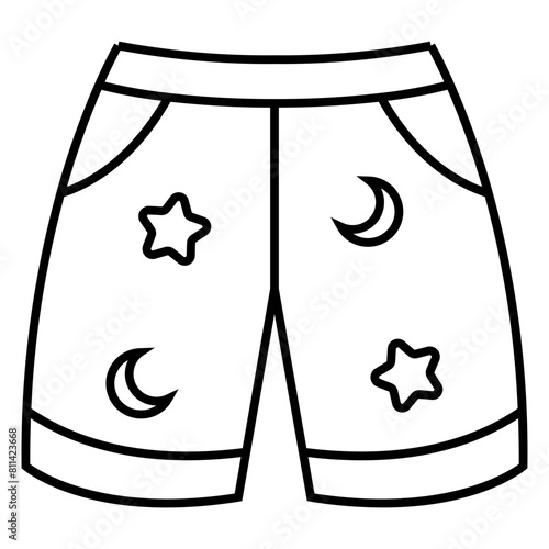 Swim beach short icon.
