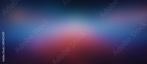 Blue Red Black Digital, Modern Dark Minimalist Noise Grainy Texture, Grungy Rough Gradient Colors Abstract Retro Background, Empty Space Template