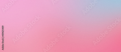 Blush Pink and Blue, Abstract Background, Noise Grainy Texture Grungy Rough Gradient Colors, Simple Minimalist, Empty Space Template photo