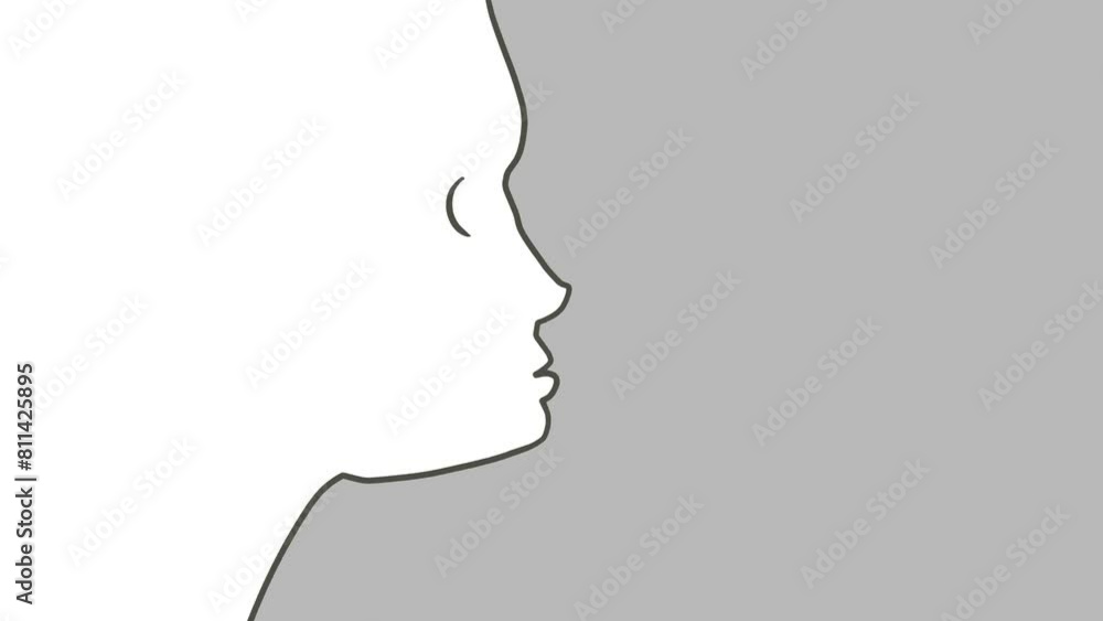 The animation consists of changing faces in the form of simple images. The animation consists of changing faces in the form of simple images.