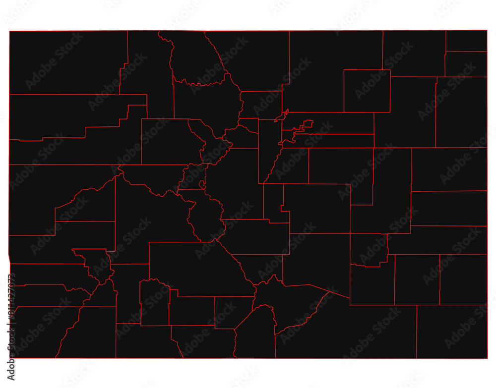 Colorado Administrative Map Counties Map Of Colorado Blank Map Empty 1000 F 811427073 CP86FS7HMave39SSUqpk4VqlZtXwLuoq 