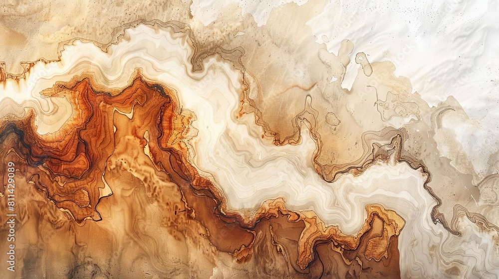 A watercolor texture that captures the unique swirls and knots of burl wood, with varied shades of brown A watercolor texture that captures the unique swirls and knots of burl wood, with varied shades of brown