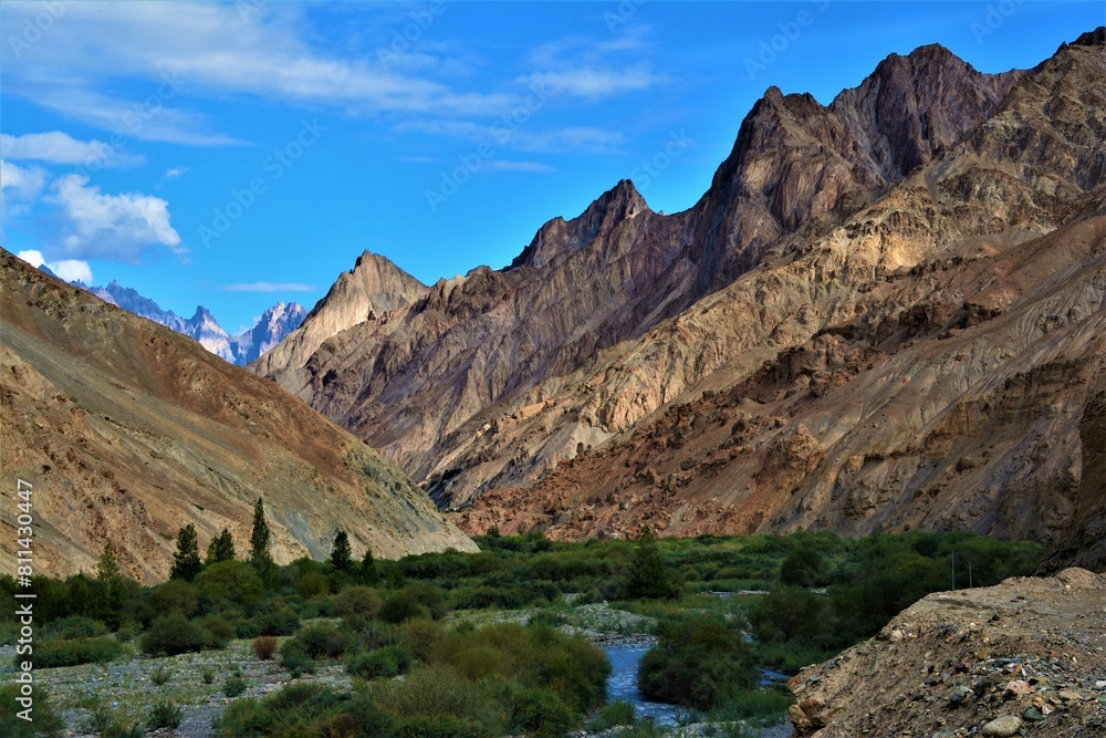 Impressive rock formations of the Markha valley (Leh district, Ladakh, India) Impressive rock formations of the Markha valley (Leh district, Ladakh, India)