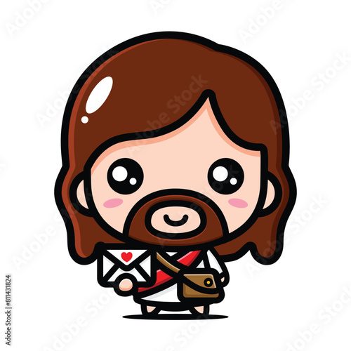 cute jesus brought a letter for you
