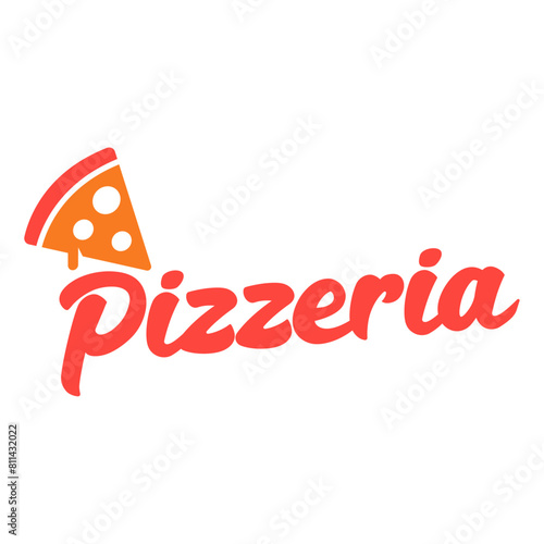 pizzeria modern restaurant simple logo
