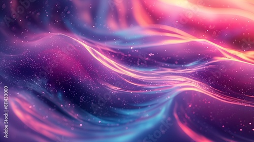 Purple Liquid Macro Waves Digital Art Wallpaper, Radiant Contemporary Abstract Artwork Background, Vibrant Backdrop Concept, Web Graphic Design Banner