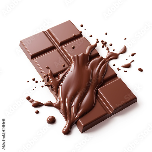 A delicious chocolate World Chocolate Day with white background