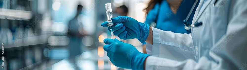 Vaccination or Immunization A healthcare professional administering a vaccine, promoting preventive care Vaccination or Immunization A healthcare professional administering a vaccine, promoting preventive care