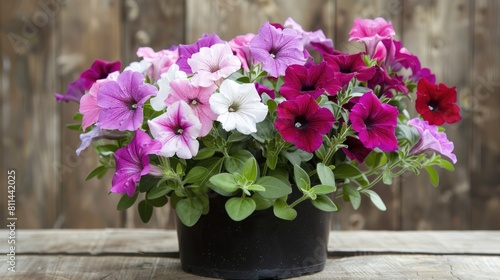 Petunia Colorful funnel shaped flowers plant from tropical America extensively cultivated as a decorative hybrid