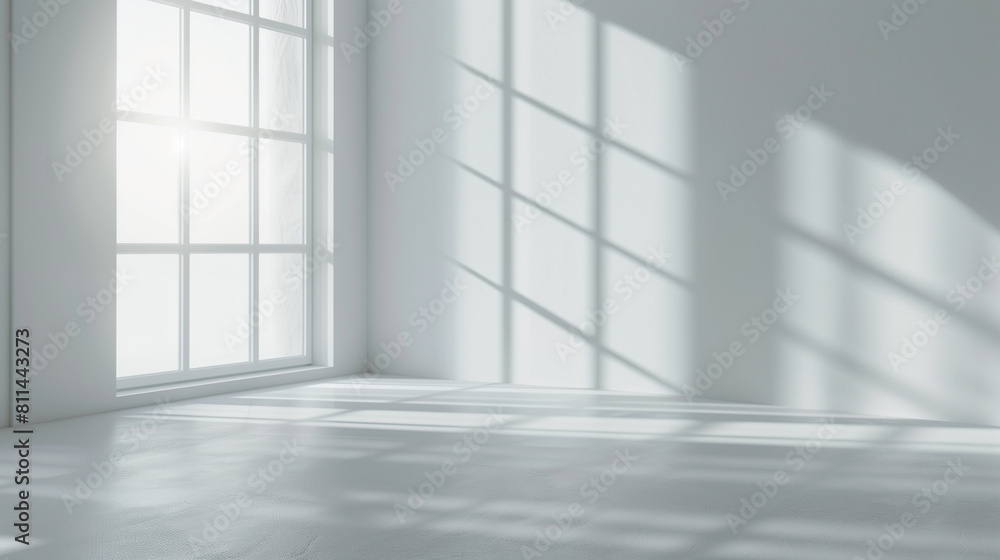 empty white room with window empty white room with window