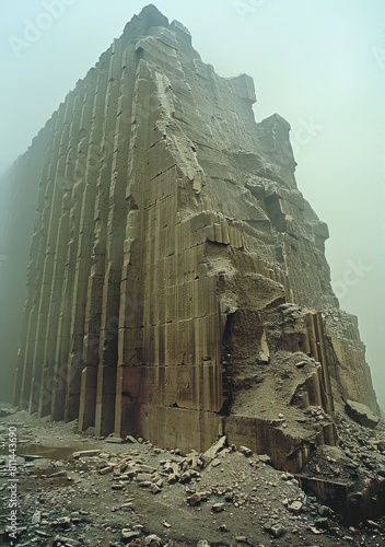 crumbling monument in a dec...