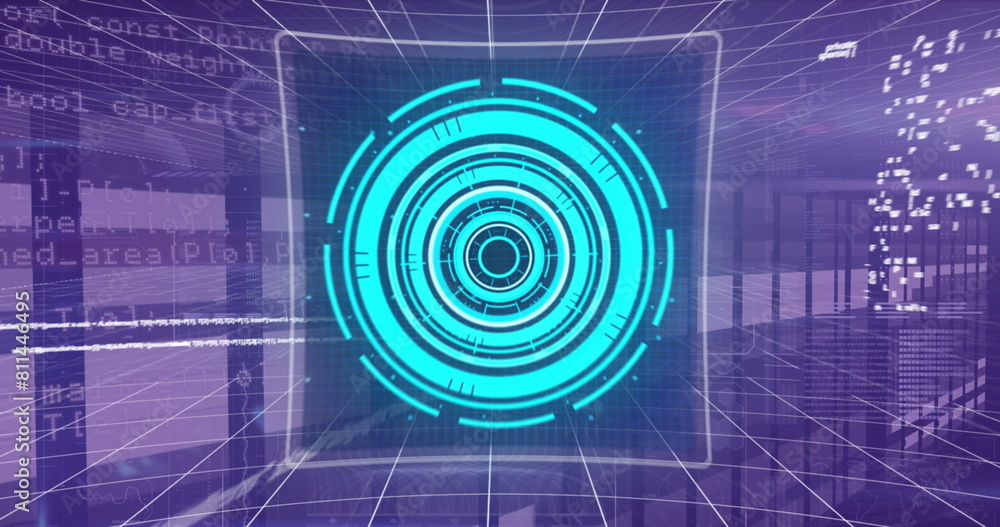 Obraz premium Image of scope scanning over data processing