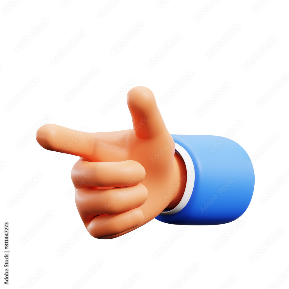 index finger pointing pistol gun hand gesture for lock target expression 3d icon illustration render design index finger pointing pistol gun hand gesture for lock target expression 3d icon illustration render design