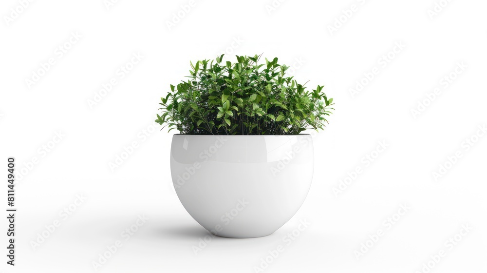 White ceramic flower pot isolated on white background. White ceramic flower pot isolated on white background.