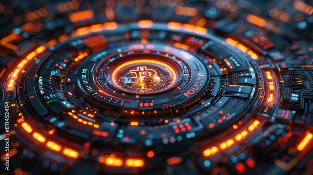 Bitcoin concept background image Bitcoin concept background image
