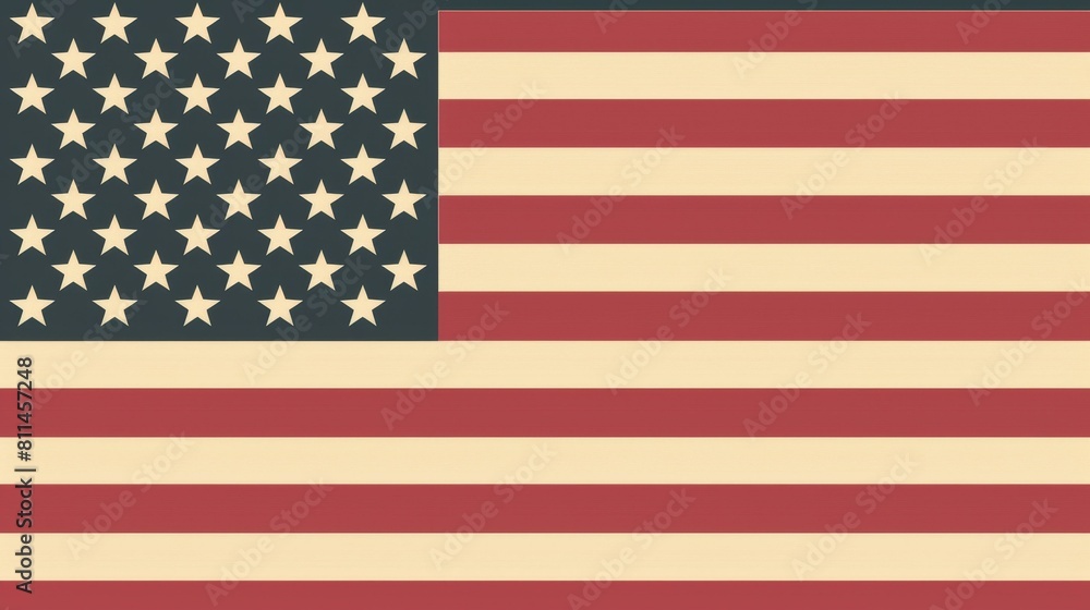 Patriotic American flag backdrop featuring bold red and white, Ai Generated Patriotic American flag backdrop featuring bold red and white, Ai Generated