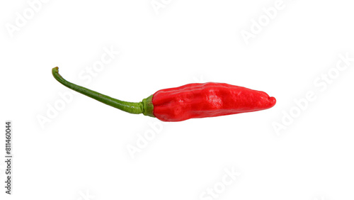Photo of chili peppers on transparent background. Png file.