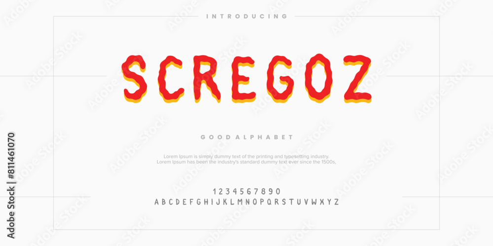 abstract alphabet font. Minimal technology typography, Creative urban sport fashion futuristic font and with numbers. vector illustration abstract alphabet font. Minimal technology typography, Creative urban sport fashion futuristic font and with numbers. vector illustration