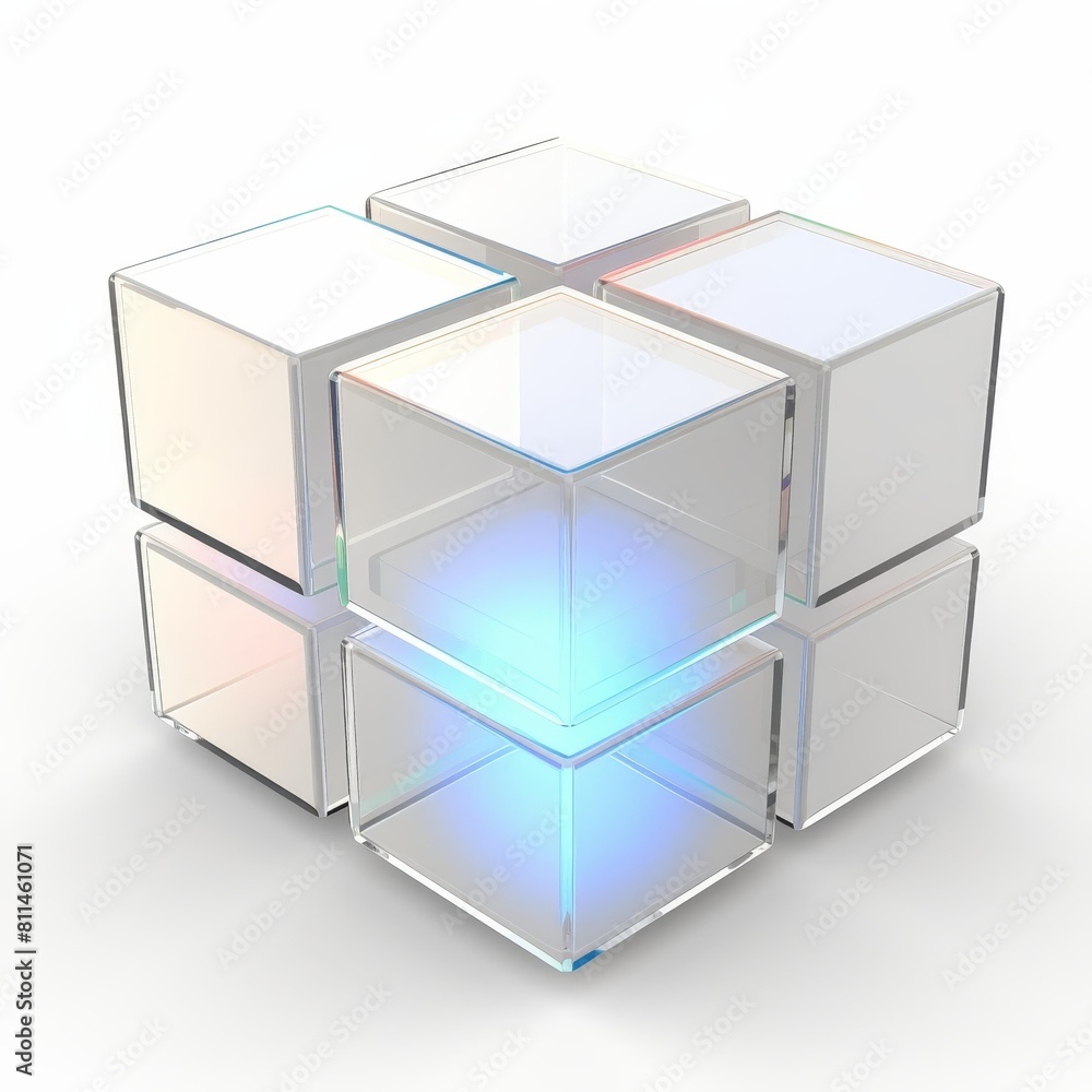 Internet Website Box depicted on a stark white background, Ai Generated Internet Website Box depicted on a stark white background, Ai Generated