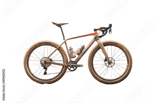 Adventure-ready gravel bike, exploration companion, isolated on white background or png transparent background.